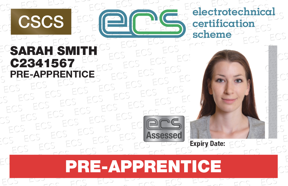 ECS Pre-apprentice card  Image